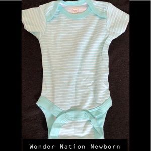 {8} Various Brands Striped Newborns Onsies